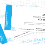 Sleek Blue Business Card – Free Template